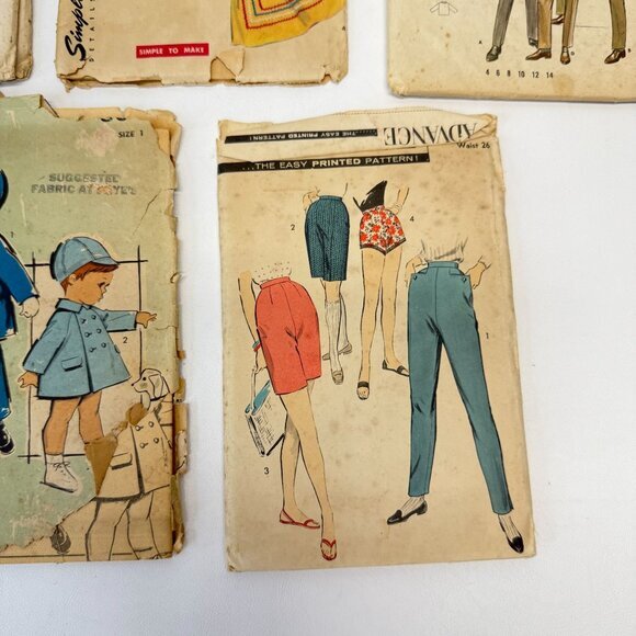 Vintage Sewing Patterns Lot 50s Kitschy Retro Simplicity 4857 Butterick‎ Advance - Picture 4 of 6
